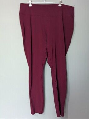 Ricki's Women's High Waisted Burgundy Wine Pull On Leggings